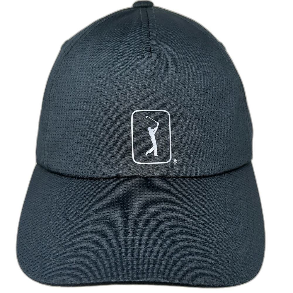 PGA Tour 5 Panel Green Hat One Size Airflux Performance Breathable Strapback